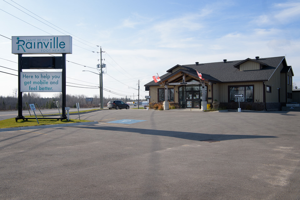 Riverside Centre — timber-frame building exterior at 1086 Riverside Drive, Timmins